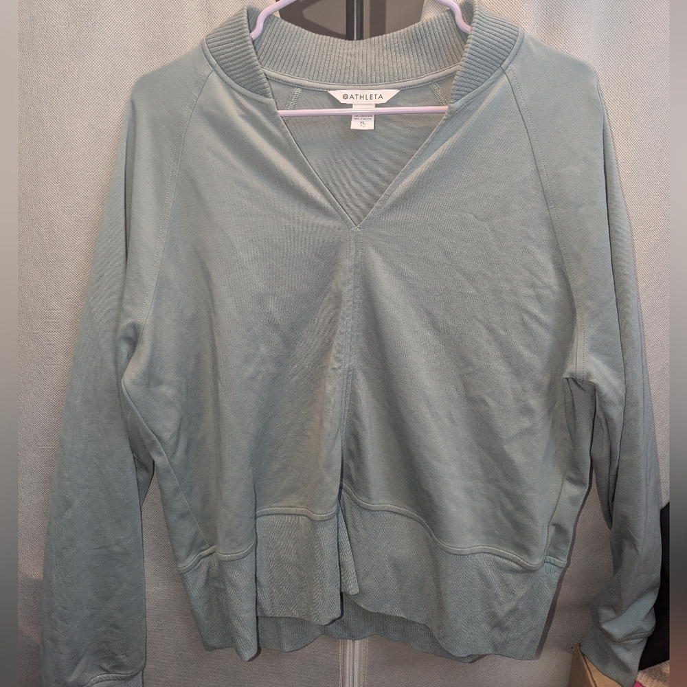 Athleta Eastbound Sweatshirt - Muted Blue - Picture 3 of 4
